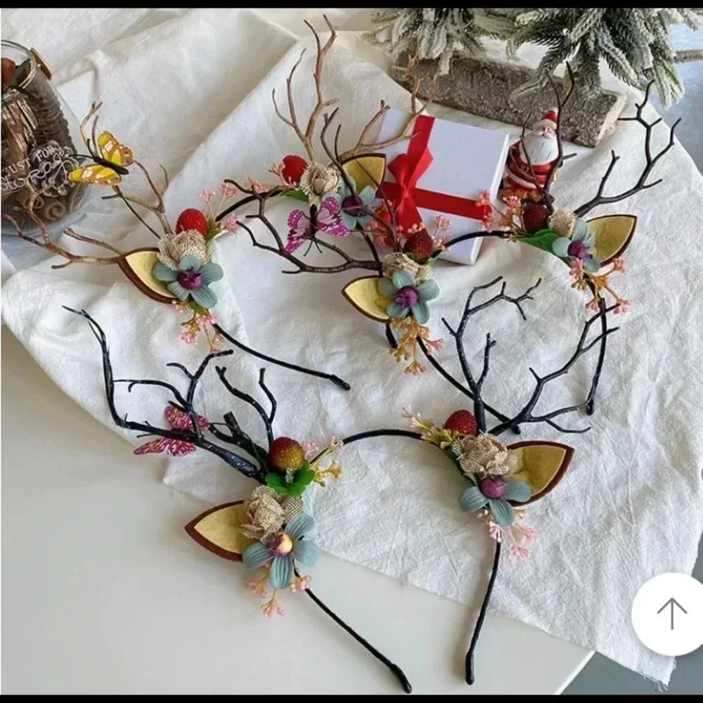 Women Girls Christmas Fairy Tale Flower Headband.